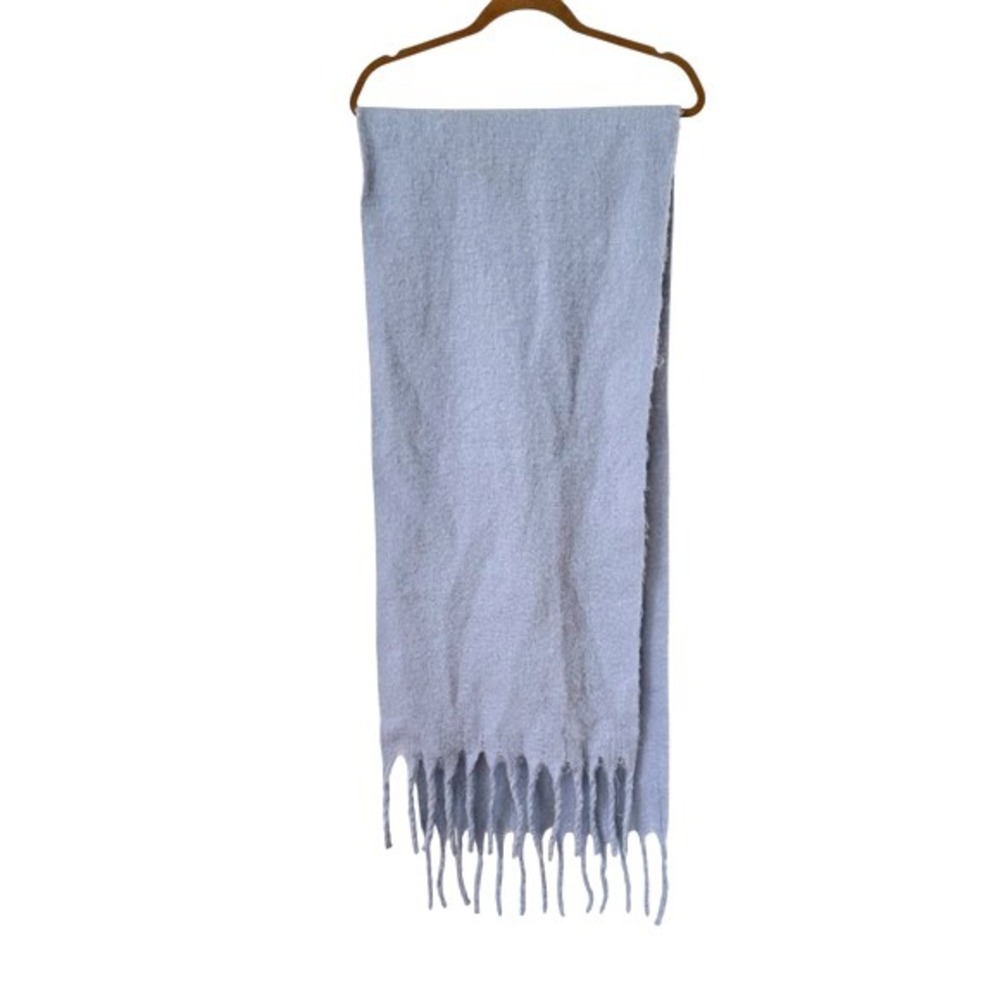 Light Blue‎ Soft Cozy Women's blanket scarf - Picture 2 of 4